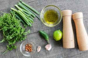 ingredients for Chimichurri Sauce