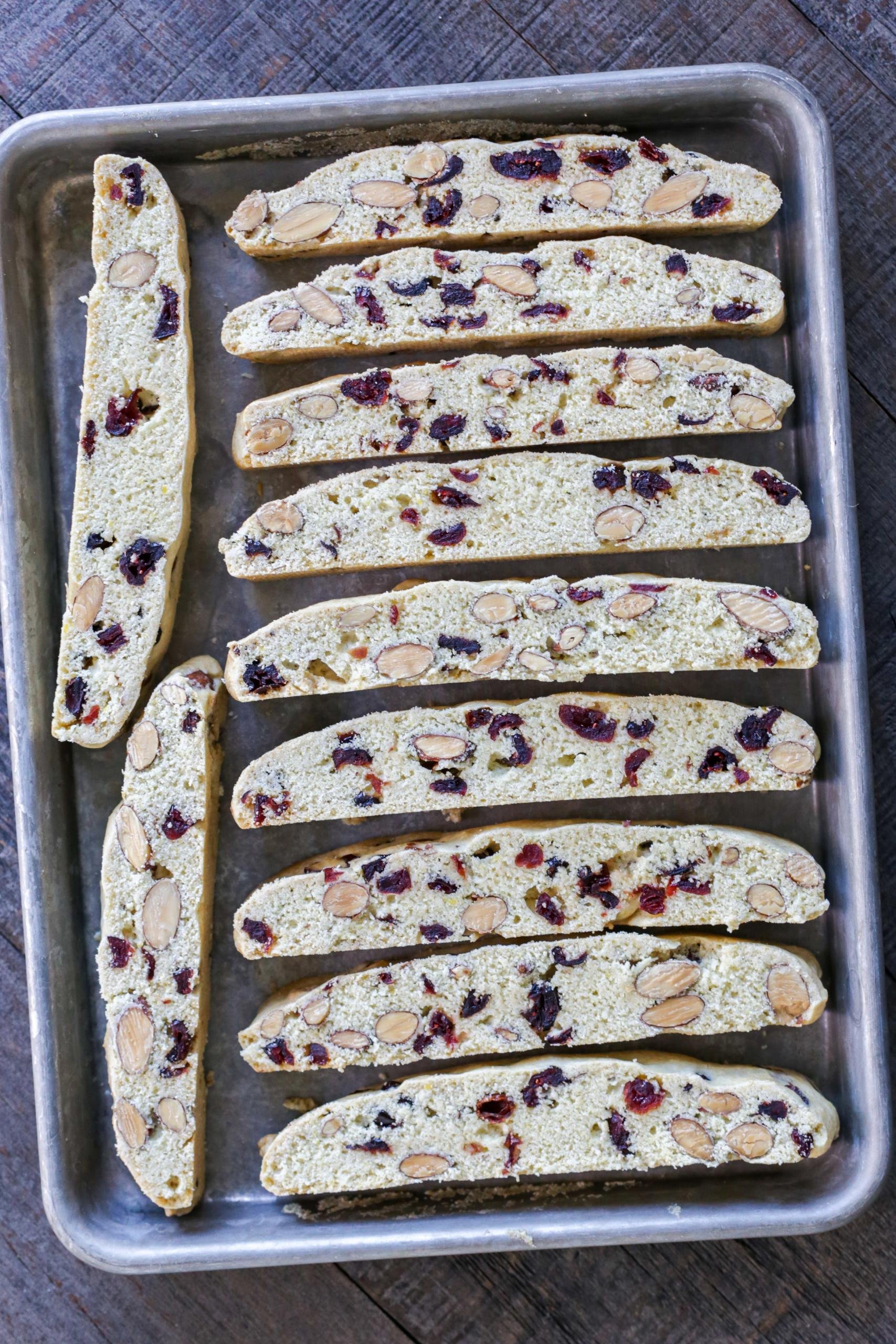 Cranberry Almond Biscotti Recipe - Momsdish