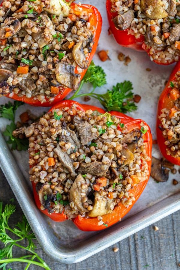 Stuffed Peppers with buckwheat