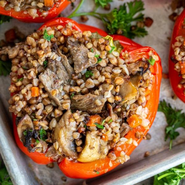 Stuffed Peppers with buckwheat