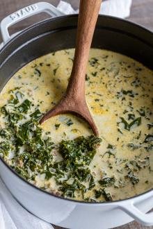 Zuppa Toscana Soup in a pot