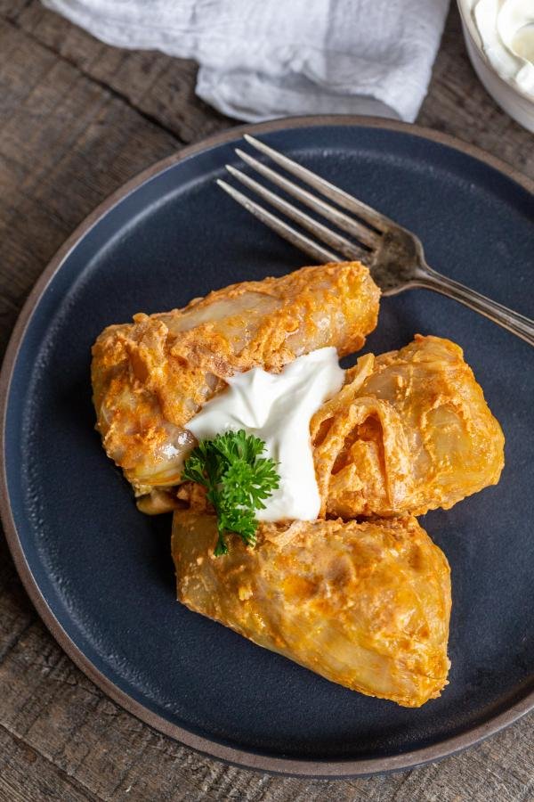 Cabbage Rolls on a plate