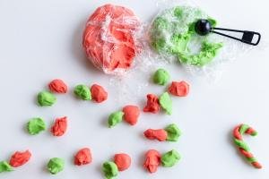 Colorful cookie dough
