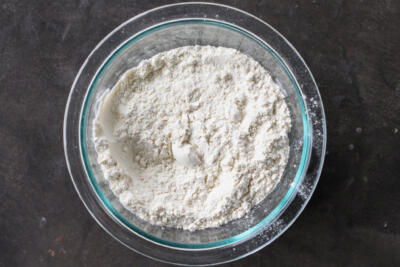 Dry ingredients in a bowl.