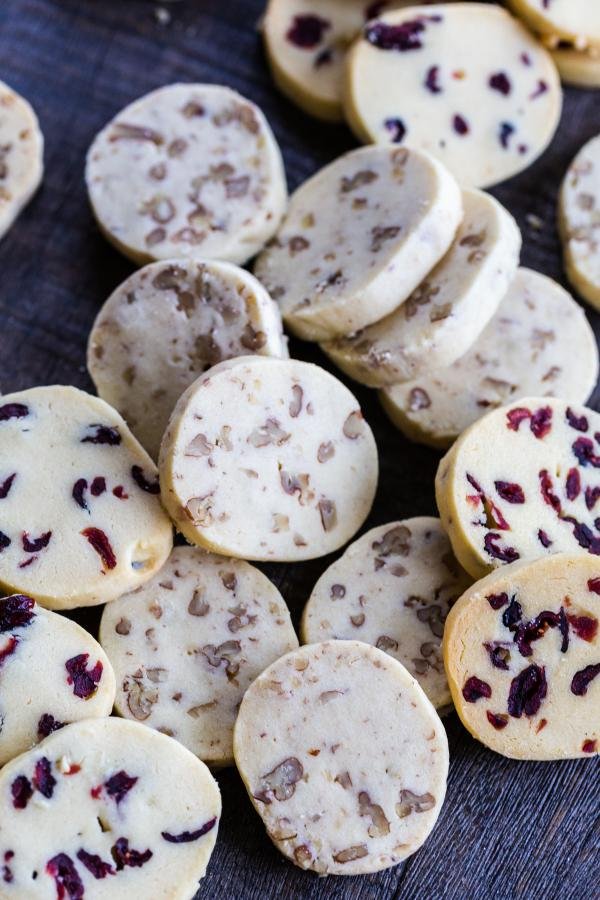 a pile of a pile of shortbread cookies 