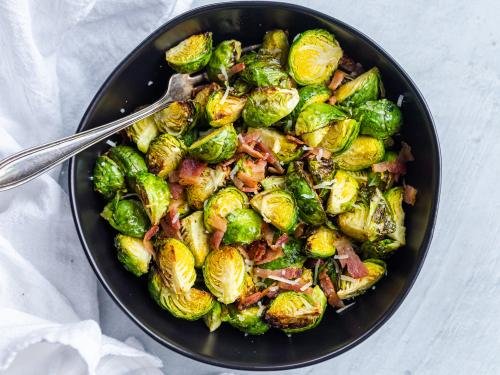 Air fryer clearance brussel sprouts bacon