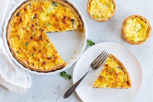 Basic Quiche - Her Mise En Place - easy to make for brunch