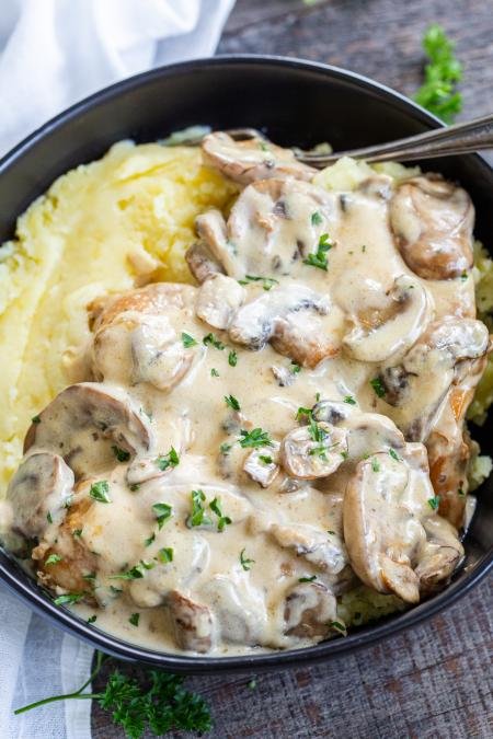 Instant Pot Chicken With Mushrooms - Momsdish