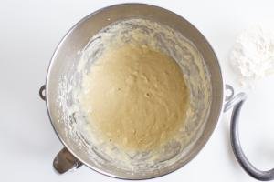 Pierogi dough in a bowl