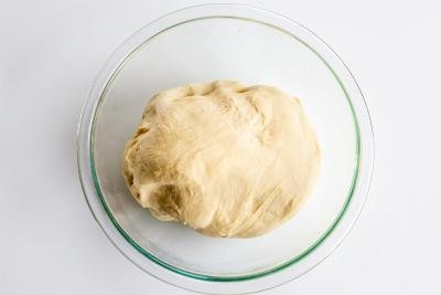 Pierogi dough in a bowl
