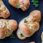 Garlic Knots on the counter