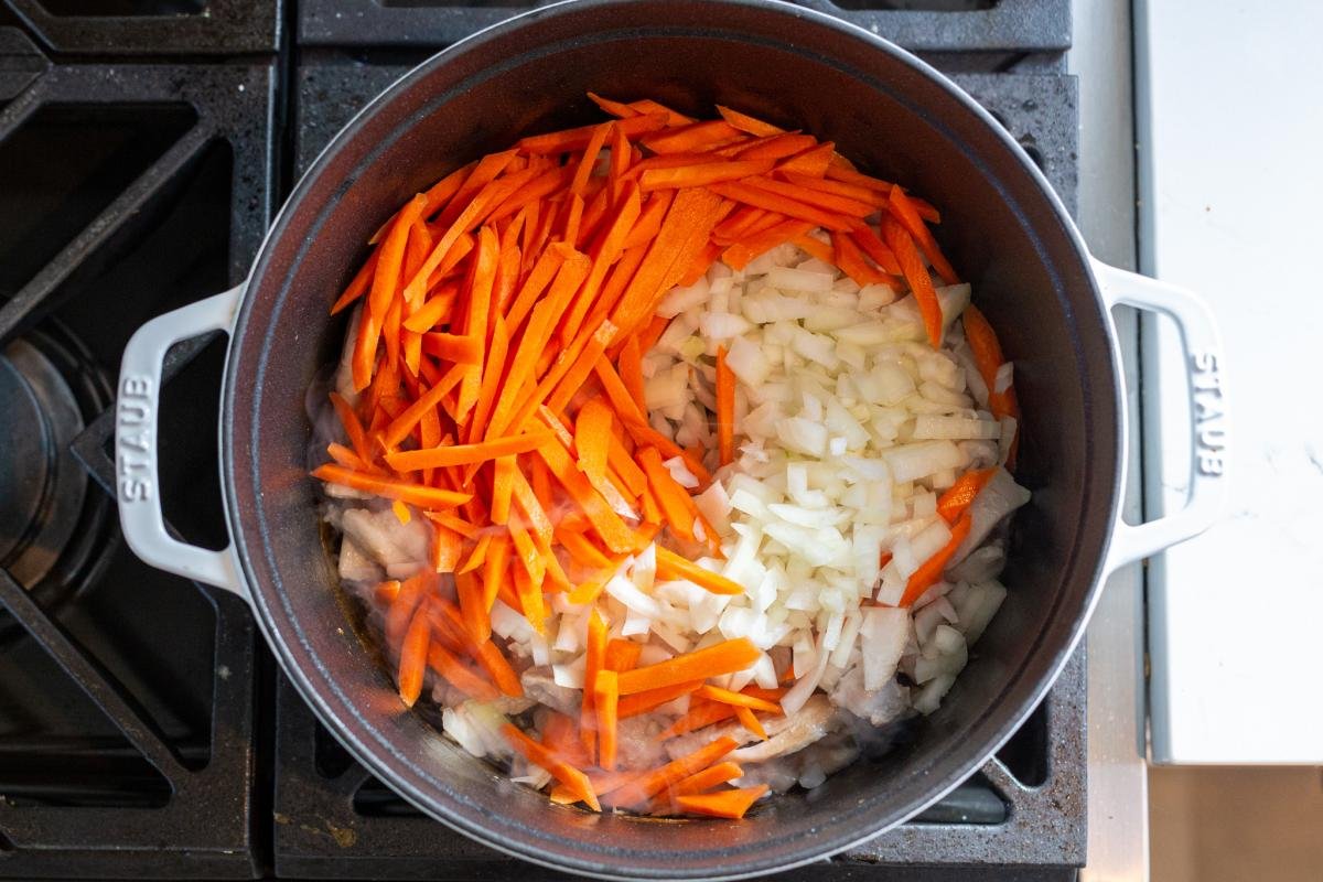 One Pan Braised Cabbage with Rice - Momsdish