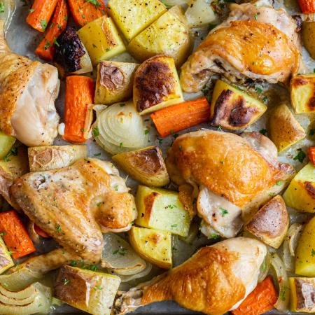 Easy Sheet Pan Chicken and Potatoes - Momsdish