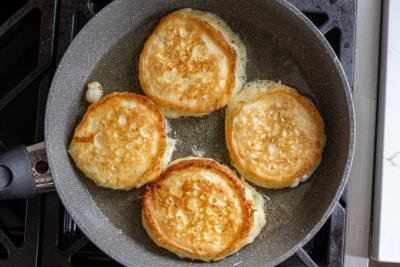 frying cottage cheese pancakes