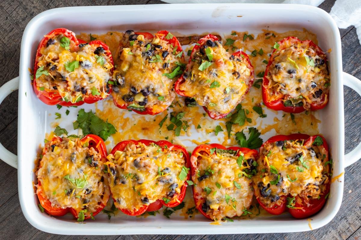 Mexican Stuffed Bell Peppers Recipe Momsdish