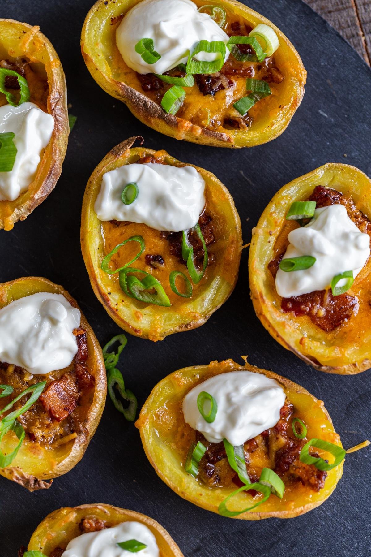 Easy Potato Skins Recipe (So Crispy) - Momsdish