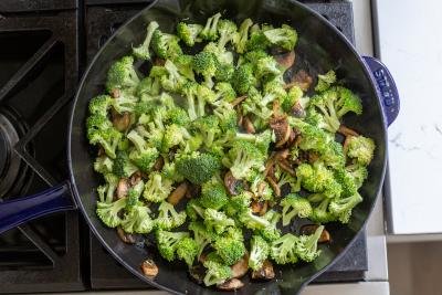 broccoli and mushrooms