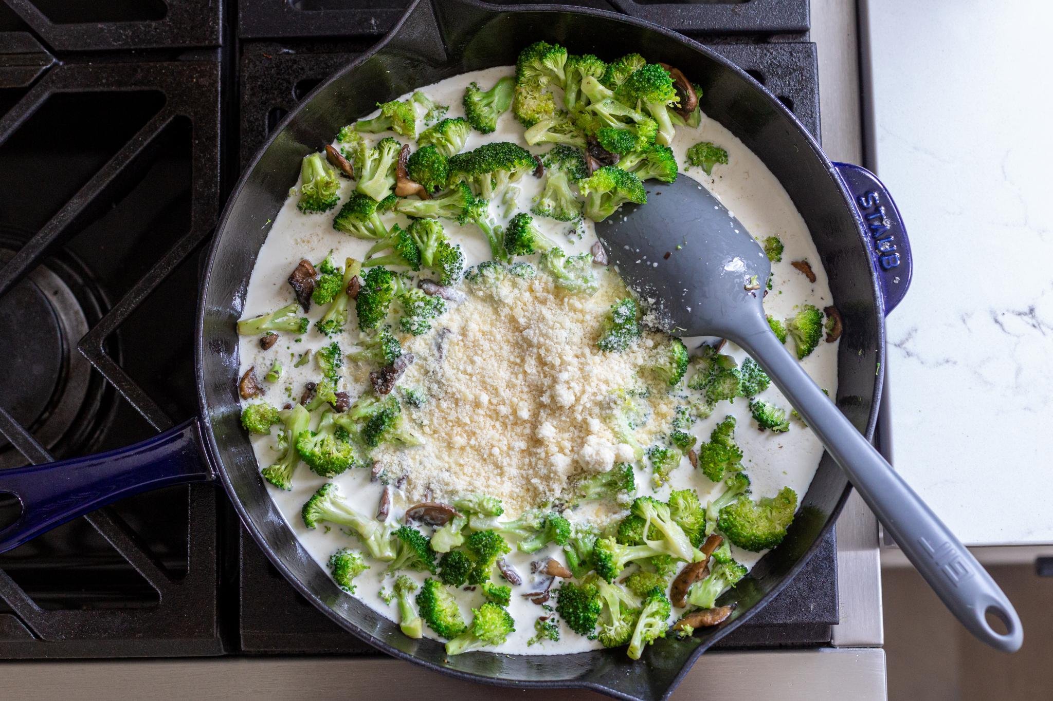 Broccoli Mushroom Alfredo Pasta Momsdish