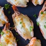 Baked cheesy shrimp