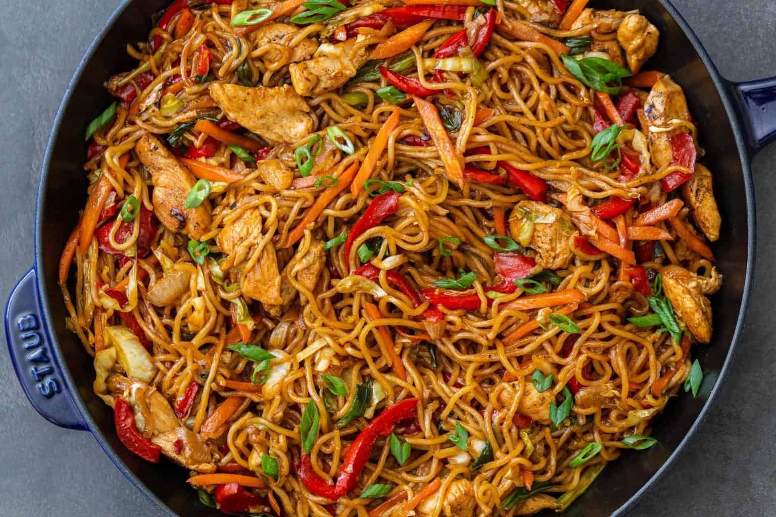 Simple Yakisoba Noodles Recipe Momsdish