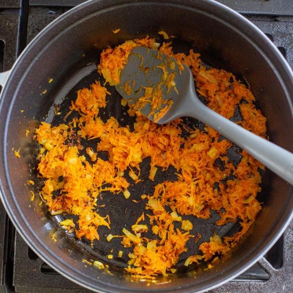 sautéed onions and carrots