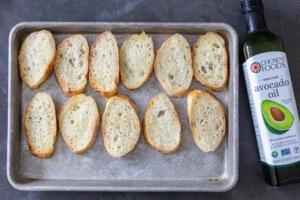 bread on a baking tray with oil