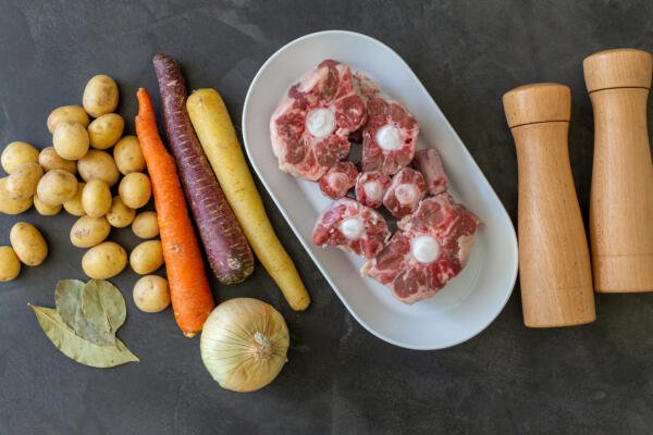 Braised Oxtail ingredients