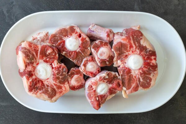 Oxtail on a plate