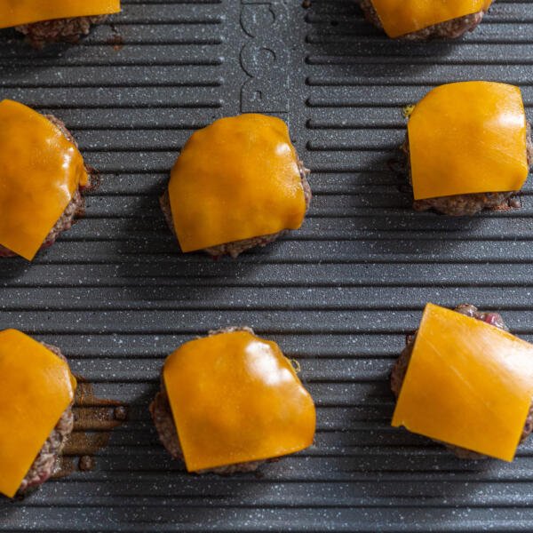 meat patties with cheese