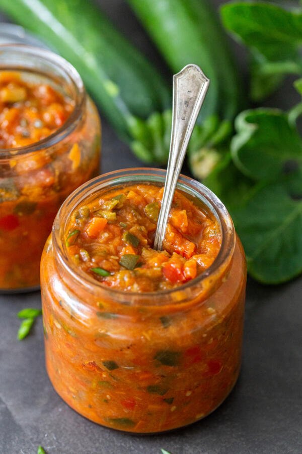 Zucchini Spread in a jar