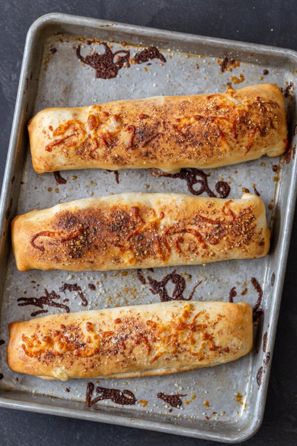 Chicken bake on a baking pan