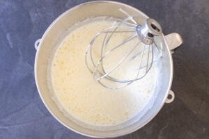 Eggs whisked in a bowl