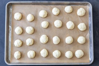 Pryaniki dough on a baking sheet