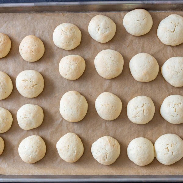 Baked Pryaniki on a baking sheet