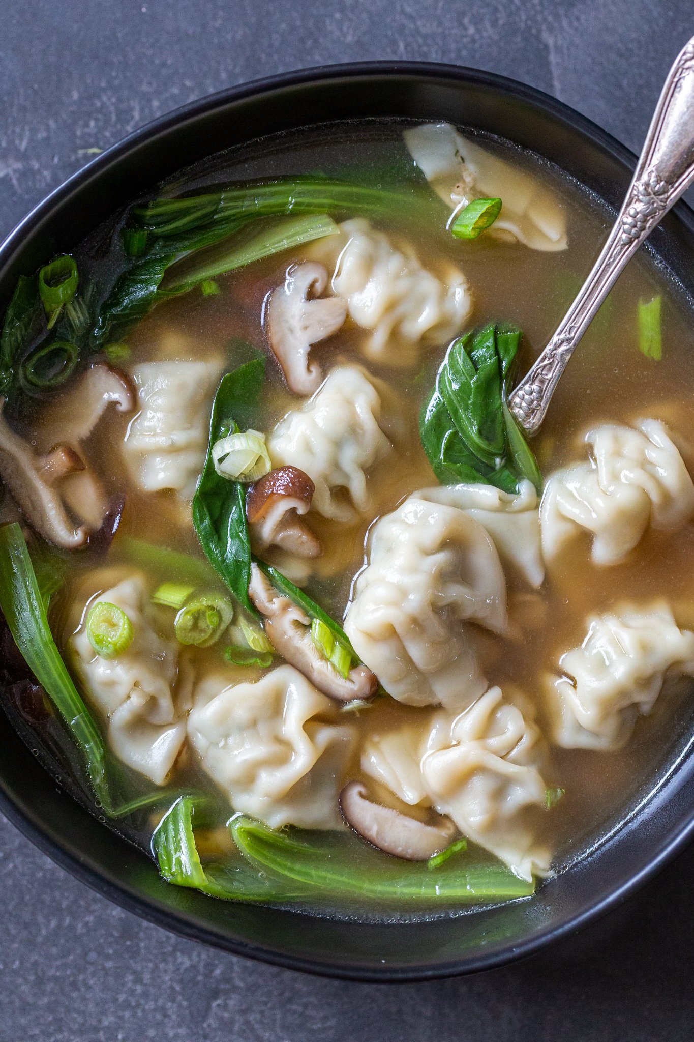 Easy Dumpling Soup (Potsticker Soup)