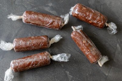 wrapped chocolate salami
