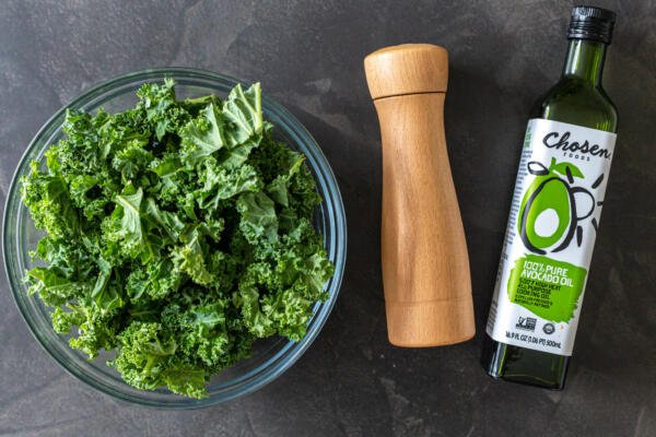 ingredients for kale chips