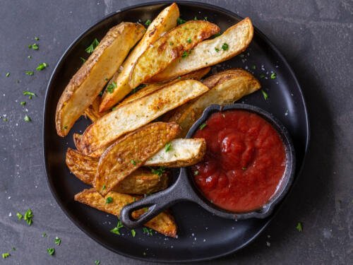 T-Fal Actifry Potato Wedges - Lisa G Cooks