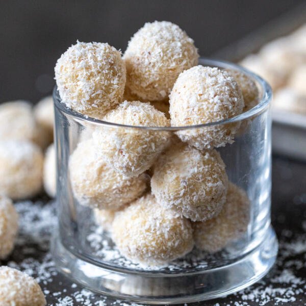 Raffaello candy in a cup