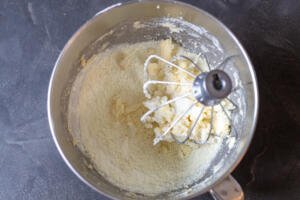 whisked butter and dry ingredietns