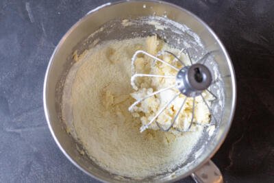 whisked butter and dry ingredietns