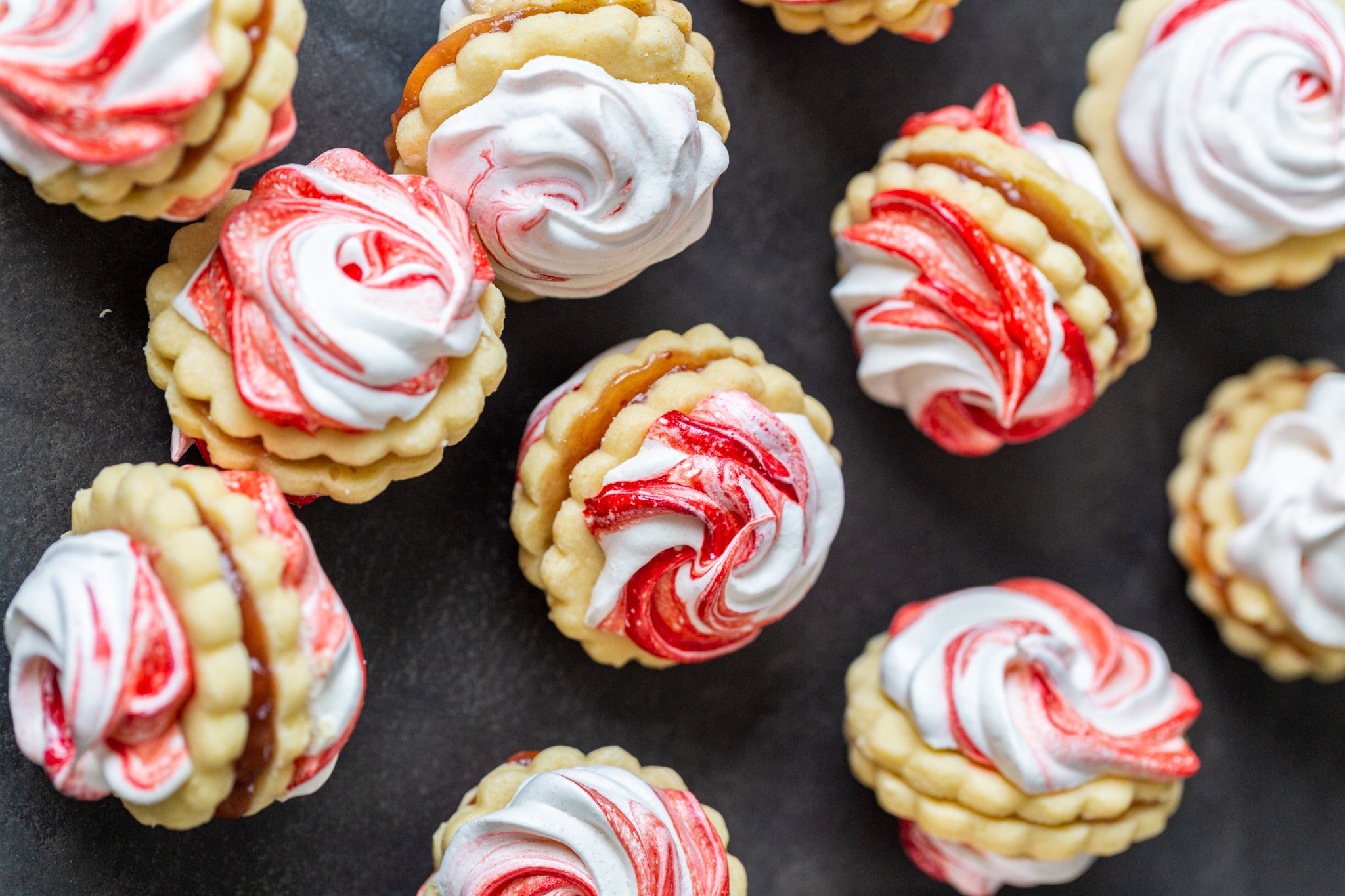 Meringue Sugar Cookies with Jam Momsdish