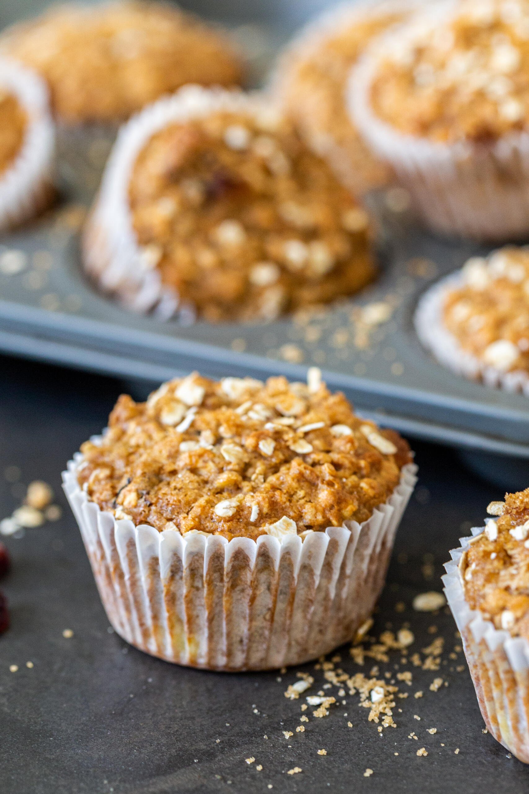Toasted Oat and Prune Breakfast Muffins Recipe