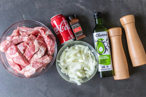 Ingredients for pork ribs recipe