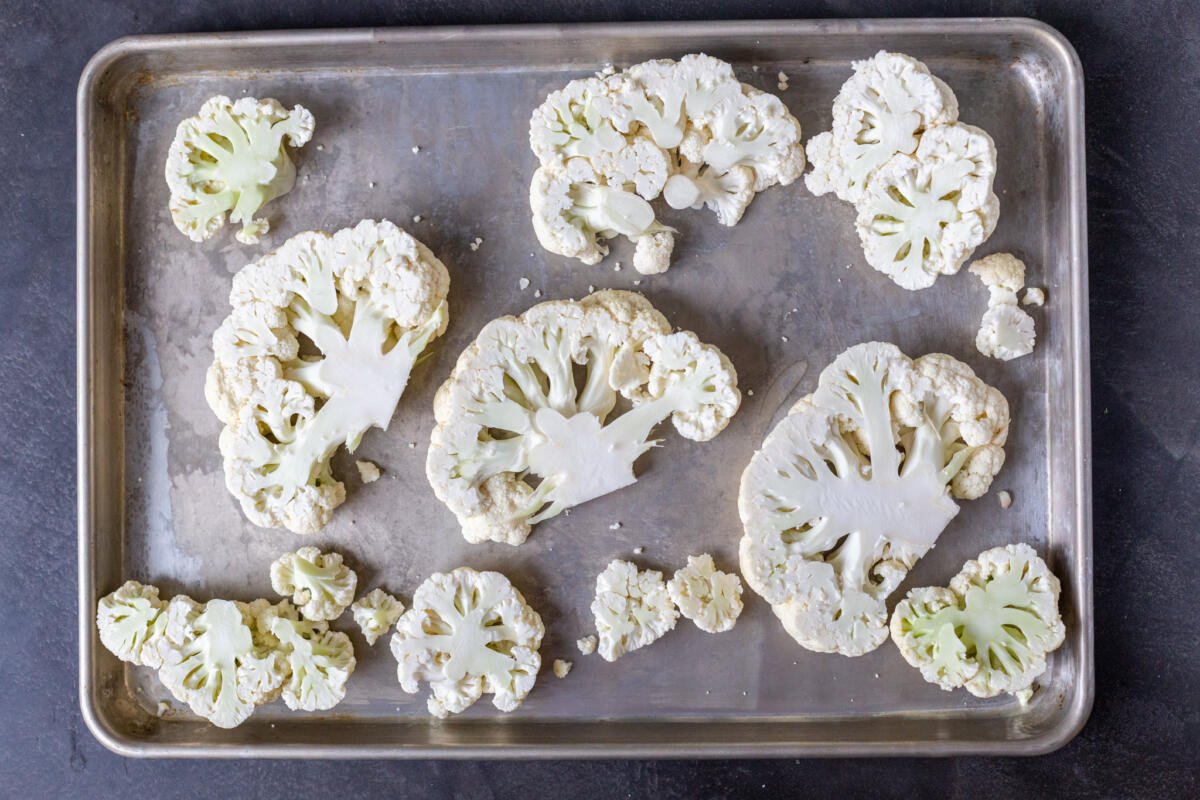 Roasted Cauliflower Steaks (4 Ingredients) Momsdish