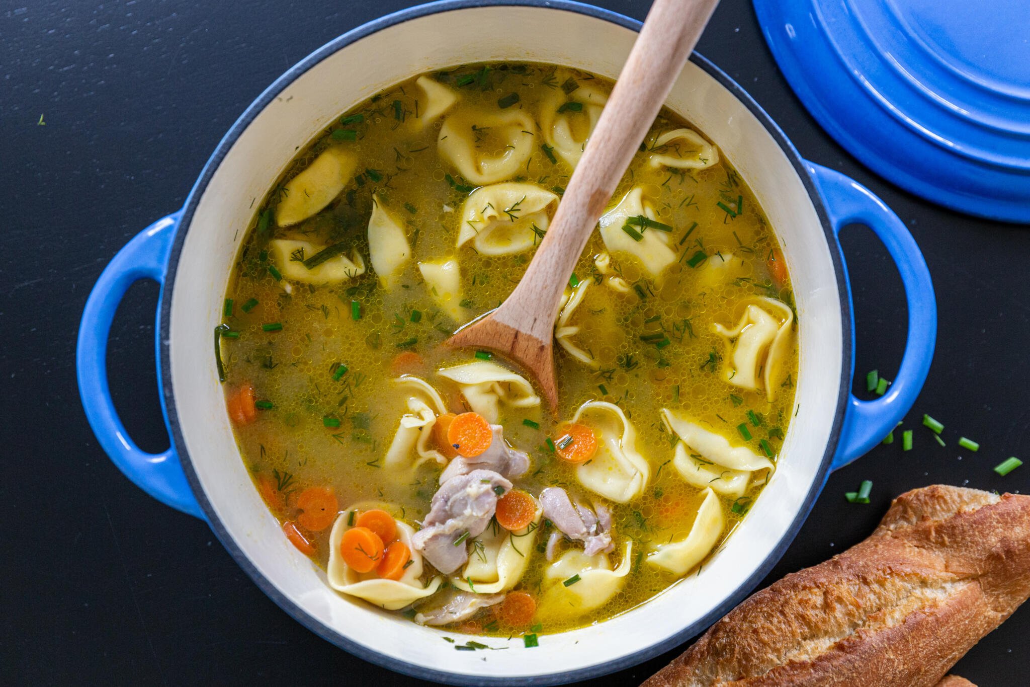 Easy Chicken Tortellini Soup (One Pot) - Momsdish