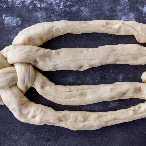 forming of the Challah Bread