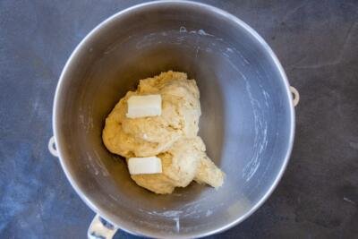 babka dough with butter