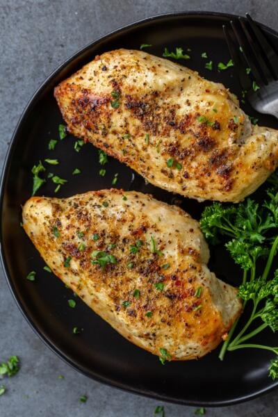 The EASIEST Air Fryer Chicken Breast - Momsdish