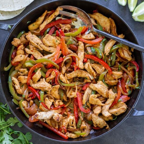 Chicken Fajita in a skillet